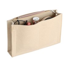 Mini Felt Purse Organizer Insert Small Tote Bag organizer with Zipper