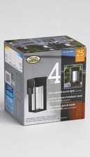 GTX Solar Wall & Post Accent Lights 4-Pack Garden/Deck/Garage/Patio Lighting
