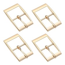1 in Single Prong Buckle 4Pcs - Belts Center Bar Buckle - Gold Tone 