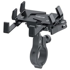 Bike Phone Mount Holder, Aluminum Motorcycle Phone Mount, Handlebar Black-1