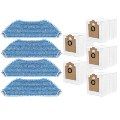 Pack of Mop Cloth and Dust Bags for Lefant M2 Pro M2S Pro Robot Vacuum