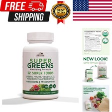 Super Greens Vegicaps, 32 Super Foods, Whole Food Supplement, Greens, Fruit, ...