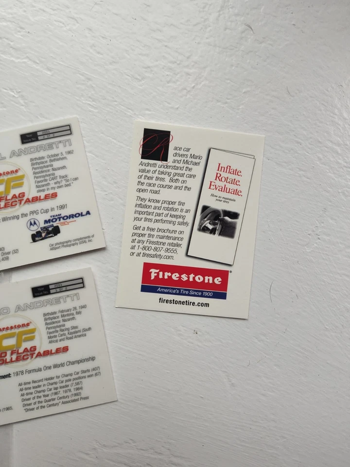 Vintage Checkered Flag Collectibles 2001 Andretti Mario Michael Indy Car Cart - Image 4 of 4