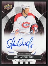 2024-25 Engrained Icons Autograph Mahogany Auto #CA-SQ Stephane Quintal 09/10 !!