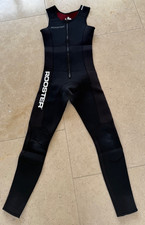 ROOSTER - Boys Black Lightweight Race Skin Full Length Wetsuit Size JS