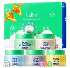 Lab.it Pore Cleansing Travel Kit – Korean Skincare Gift Set for Teens, Women