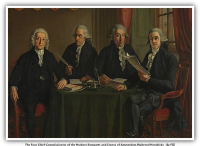 The Four Chief-Commissioners of the Harbors Ramparts and Cranes of Amsterdam Wyb