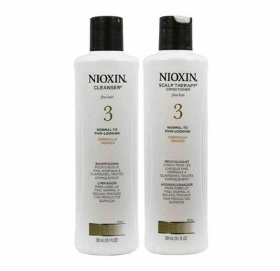 Nioxin System 3 Cleanser & Scalp Therapy Conditioner 10 oz OG Duo pure