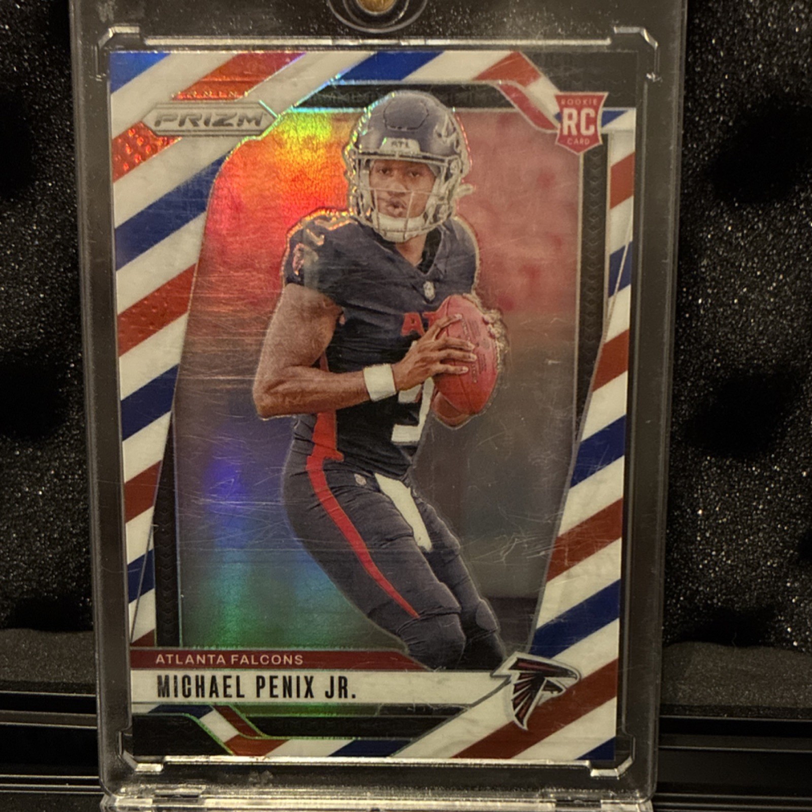 2024 Panini Prizm - Michael Penix Jr. #378 Atlanta Falcons Red White Blue Rookie