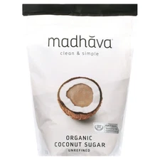 Madhava  Unrefined Coconut Sugar, Shelf-Stable, 3 lb Bag
