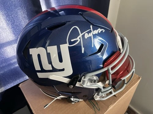 Lawrence Taylor Autographed New York Giants Football Helmet BAS Authenticated