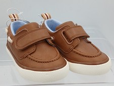 Cat Jack Toddler Kids Brown Boat Shoes Size 5 Hook and Loop New