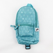 Yoobi Mini Backpack Pencil Case Teal Triangle Pattern School Supply