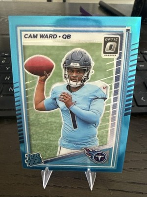 2025 Panini Donruss Optic Cam Ward Rated Rookie Aqua /399 Team Color Match RC