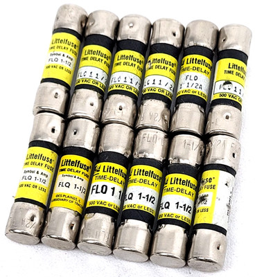 Lot of 12 - FLQ-1-1/2 Littelfuse 1.5 Amp Fuse - Next Day Option