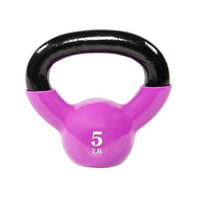 All-Purpose Color Vinyl Coated Kettlebells, 5 lbs