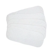 5Pcs Cotton Cloth Baby Diapers Inserts Liners 3 Layers Reusable Newborn Nappy