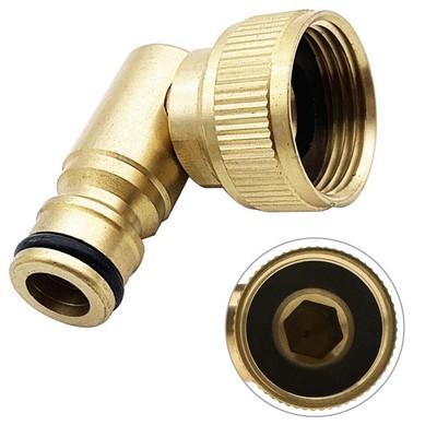 Hochwertige Schwenkbogen Winkelhähne für Schlauchrollen Gold Outdoor Garten