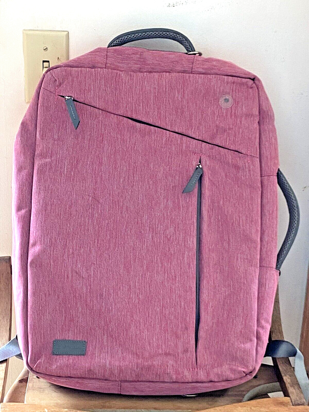 Bag 17 X 13 X 4 Pink Gray