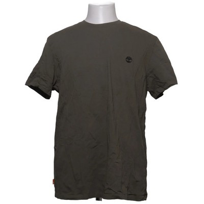 Timberland, T-shirt, Größe: XXL, Slim Fit, Grün, Baumwolle, Einfarbig #xM5