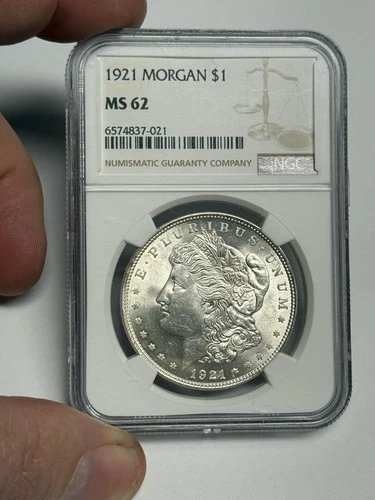 1921-P NGC MS62 Morgan Silver Dollar (all original!), Uncirculated