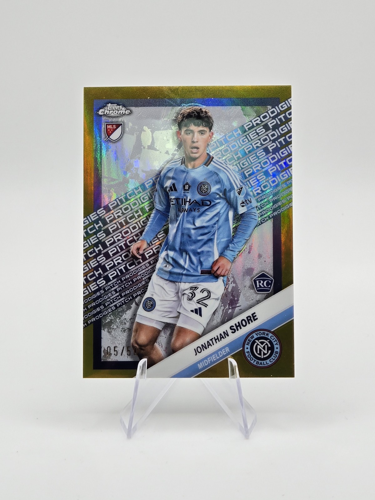 Jonathan Shore 2025 Topps Chrome MLS RC Gold Refractor SP #/50 #178