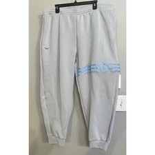Adidas Joggers Gray 3 Stripe Athletic Regular Fit Athleasure Womens 2XL New