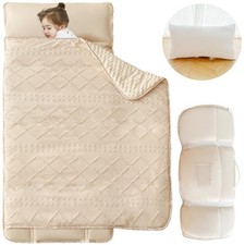 Toddler Nap Mat with Pillow and Blanket Boho Tufted Geometric Kinder Nap Mats...