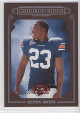 2007 Donruss Threads College Gridiron Kings Red Framed 28/100 Kenny Irons 3c7