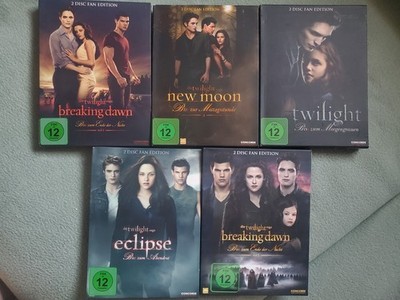 Twilight Film Saga 5x Fan Edition mit jeweils 2 DVDs