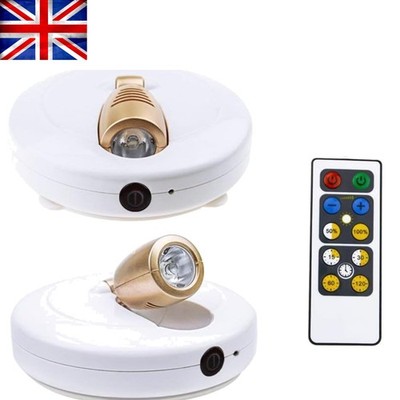 Dimmbare ferngesteuerte LED Deckenstrahler - kabellos 2er Pack, Gold Finish