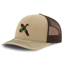 Custom Richardson Mesh Cap Hat Embroidered Animal Wood Duck Waterfowl Wildlif...