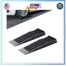 Ramps Low Profile Plastic Car Service Ramps 3 Ton Truck Vehicle - 2 Pack