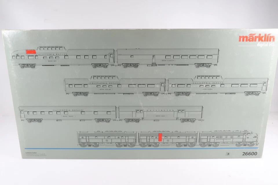 Märklin 26600 H0 Zug-Set California Zephir Digital + Sound in OVP