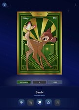 VIDEOGAME Topps Disney Collect 26 - DIGNIFIED CLASSICS Green - BAMBI