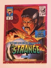 2024 Marvel Masterpieces Platinum ‘92 Dr Strange Pink Lasers Cover Variant /692