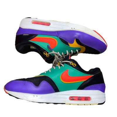 Nike Air Max 1 SE Windbreaker Black Purple Multicolor AO1021-023 Men's Size 10 