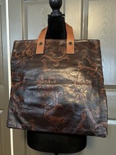 Genuine Leather Falor Tote Bag Shou