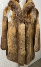 Fuchsjacke Pelzmantel rot Fuchsjacke Pelz Gr. M/L