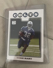 Topps 2008 Mike Hart Rookie Card #353 Indianapolis Colts Football. rookie card picture
