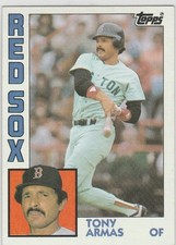 1984 topps #105 Tony Armas RED SOX