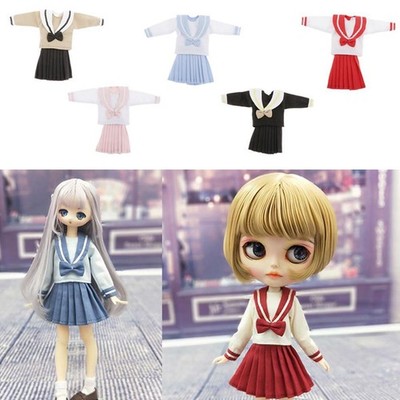 1/6 Puppe Schuluniform Kleidung für 12'' Mädchen Puppen Outfits