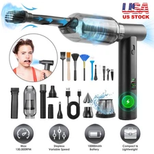 Electric Compressed Air Duster 1WmAh Battery Cordless Dust Blower Vacuum Cleaner