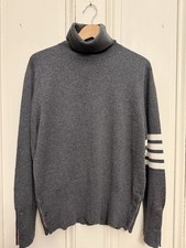 NWT 1700 Thom Browne 4-bar Cashmere Turtleneck, Made in Scotland. Yours For 