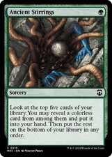 Foil - Ancient Stirrings (Ripple Foil) - 219 / NM / English MTG