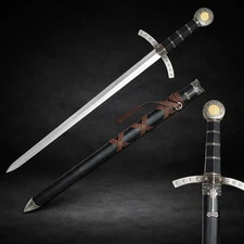 24" Prince Sword w/ Sheath Crusader Knight Templar Short Sword Medieval Replica