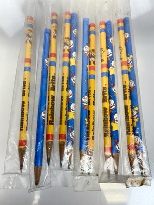 Vintage Rainbow Brite Pencils 1983 Lot Of 11 Hallmark Yellow Blue Made In Japan