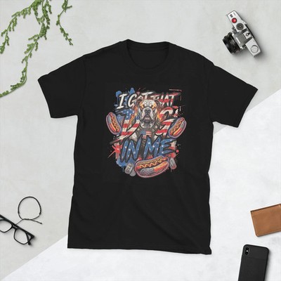 I Got That Dog In Me Funny Hot Dog Fourth Of July Black T-Shirt