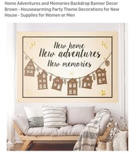 NEW HOME Backdrop Banner Vinyl Photography Background