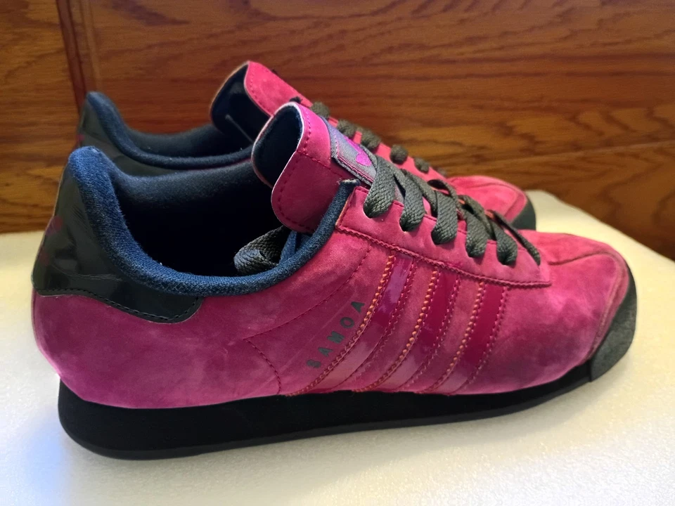 粉红色阿迪达斯萨摩亚 Originals 运动鞋 女式 8 1/2 尺码 US 8.5 — 第 4/4 张图片